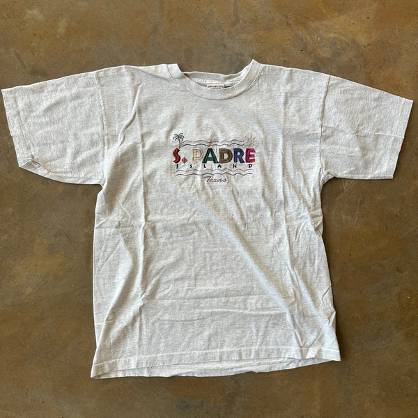 South Padre Island Embroidered Single Stitch Shirt Alore 90's - M