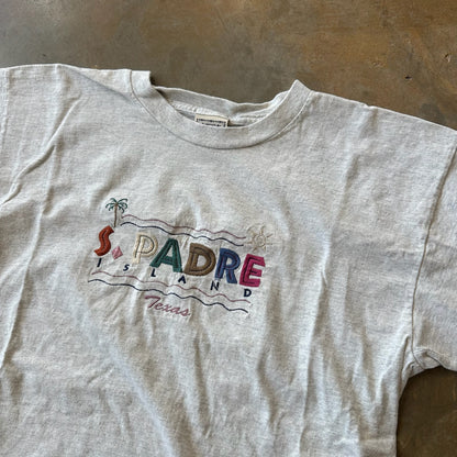 South Padre Island Embroidered Single Stitch Shirt Alore 90's - M