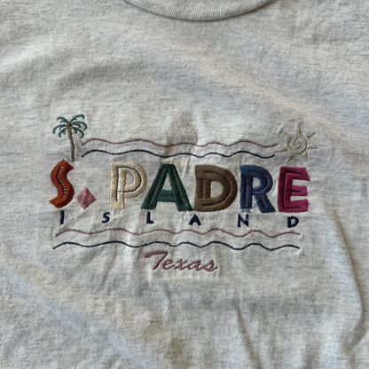 South Padre Island Embroidered Single Stitch Shirt Alore 90's - M