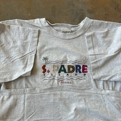 South Padre Island Embroidered Single Stitch Shirt Alore 90's - M