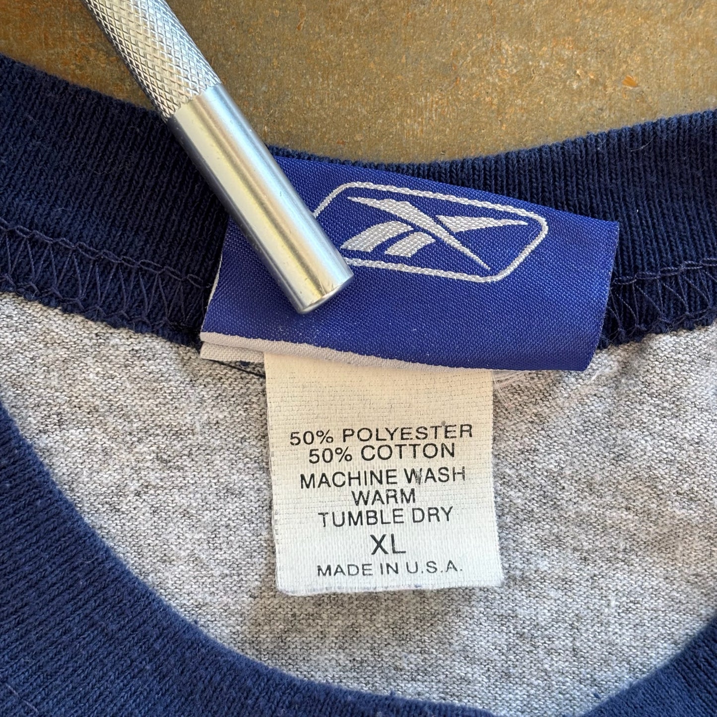 Reebok St. Louis Rams Center Logo Raglan 3/4 Sleeve 00's - XL