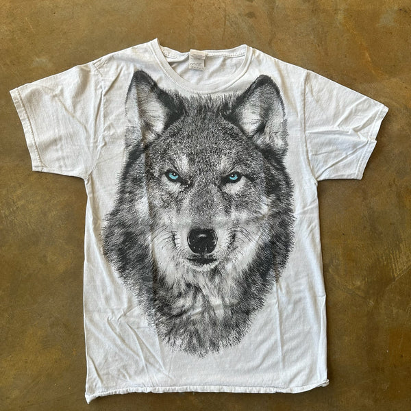 Wolf Head Big Graphic AOP Shirt 00's - S