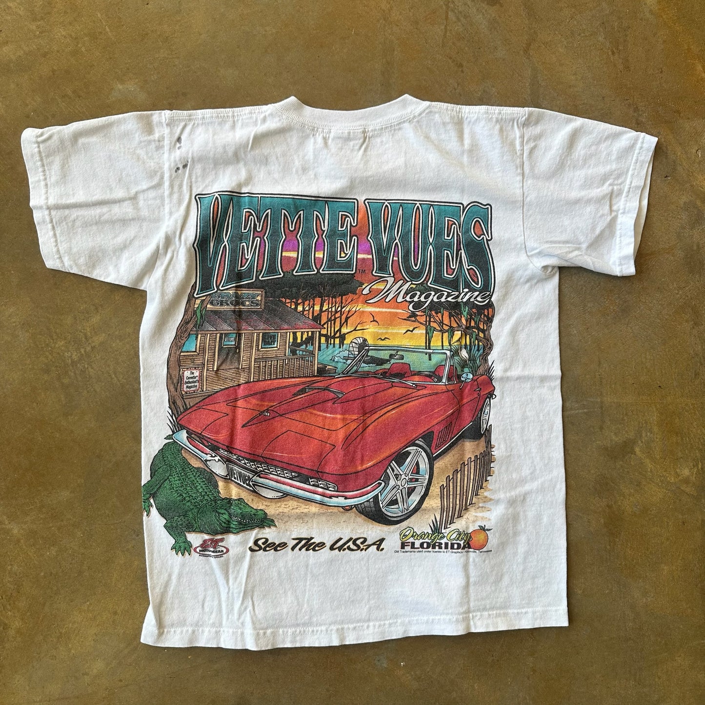 Vette Vues Magazine Corvette Graphic Baby Tee 90's - Youth L