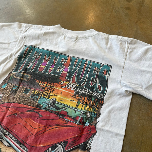 Vette Vues Magazine Corvette Graphic Baby Tee 90's - Youth L hover