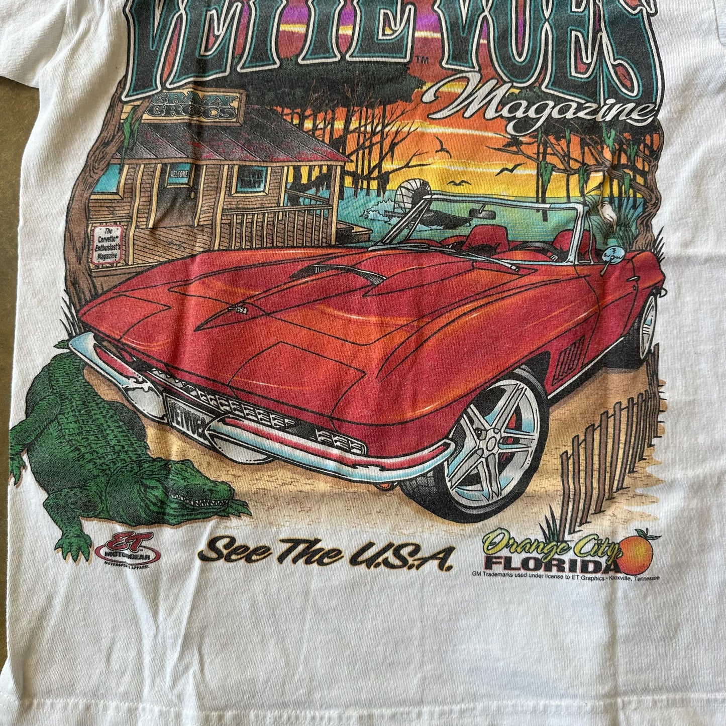 Vette Vues Magazine Corvette Graphic Baby Tee 90's - Youth L