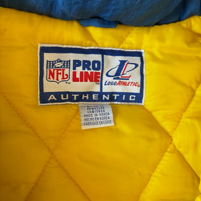 St. Louis Rams Logo Athletic Puffer Jacket NFL Pro Line 90's - L