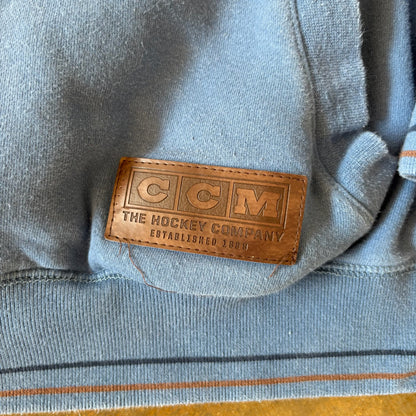 CCM Hockey Embroidered Lace Sweatshirt Hoodie 90's - XL