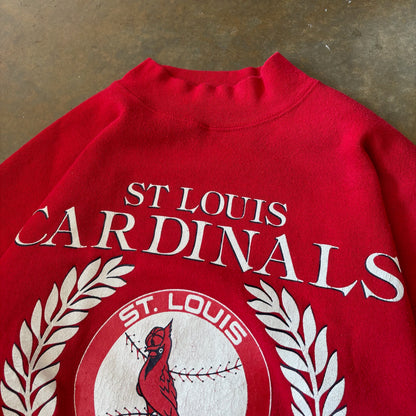 St. Louis Cardinals MLB Retro Sweatshirt Turtleneck Artex 80's - S