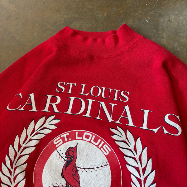 St. Louis Cardinals MLB Retro Sweatshirt Turtleneck Artex 80's - S hover