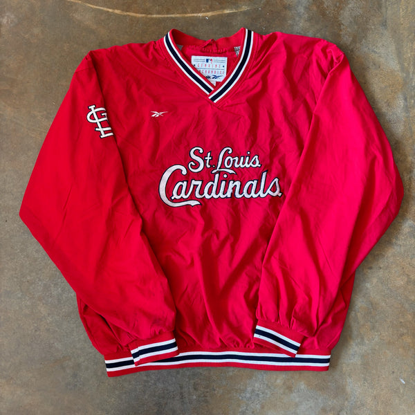 Reebok St. Louis Cardinals Genuine Merchandise Anorak Windbreaker Jacket 90's - XL
