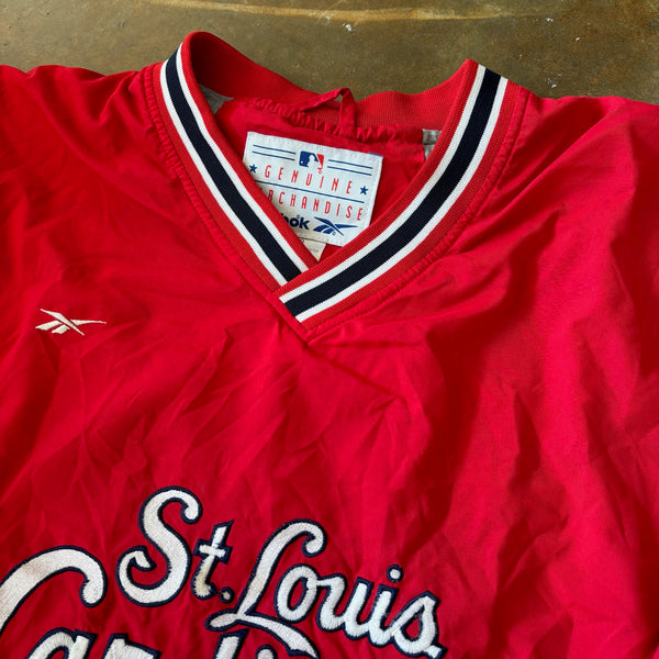 Reebok St. Louis Cardinals Genuine Merchandise Anorak Windbreaker Jacket 90's - XL hover