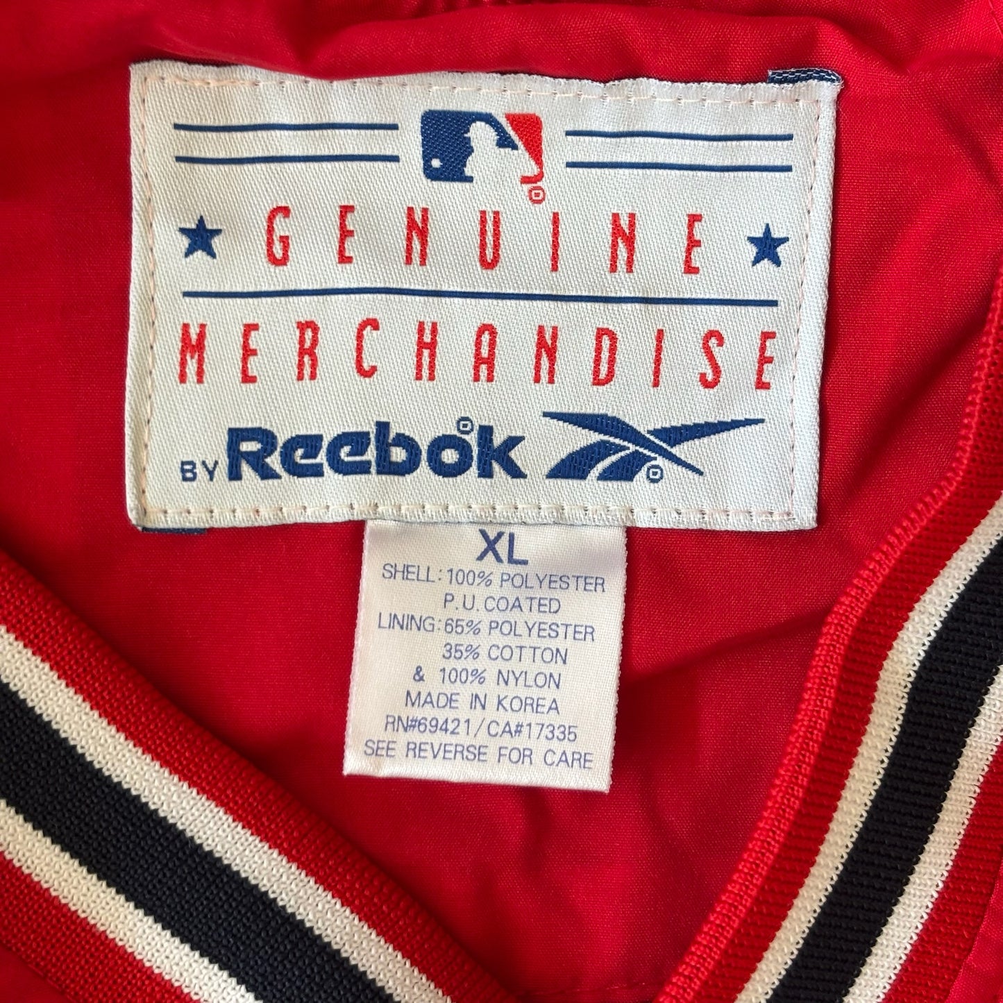 Reebok St. Louis Cardinals Genuine Merchandise Anorak Windbreaker Jacket 90's - XL