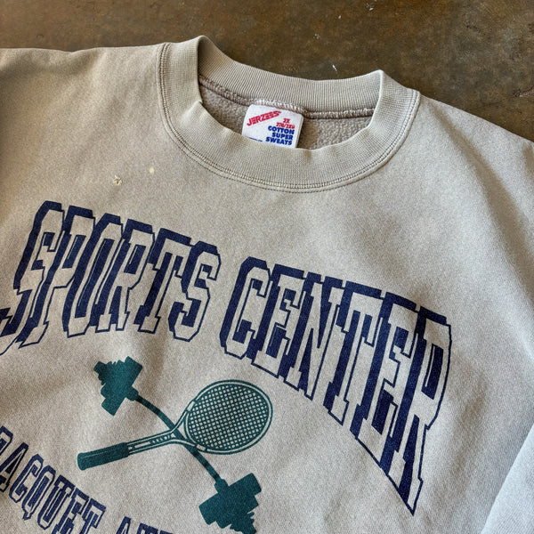 Sports Center Graphic Sweatshirt Facility Cream Crewneck Jerzees 90's - 2XL hover