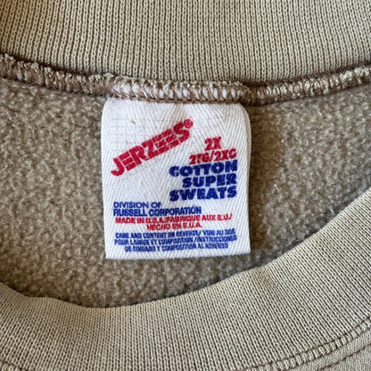 Sports Center Graphic Sweatshirt Facility Cream Crewneck Jerzees 90's - 2XL
