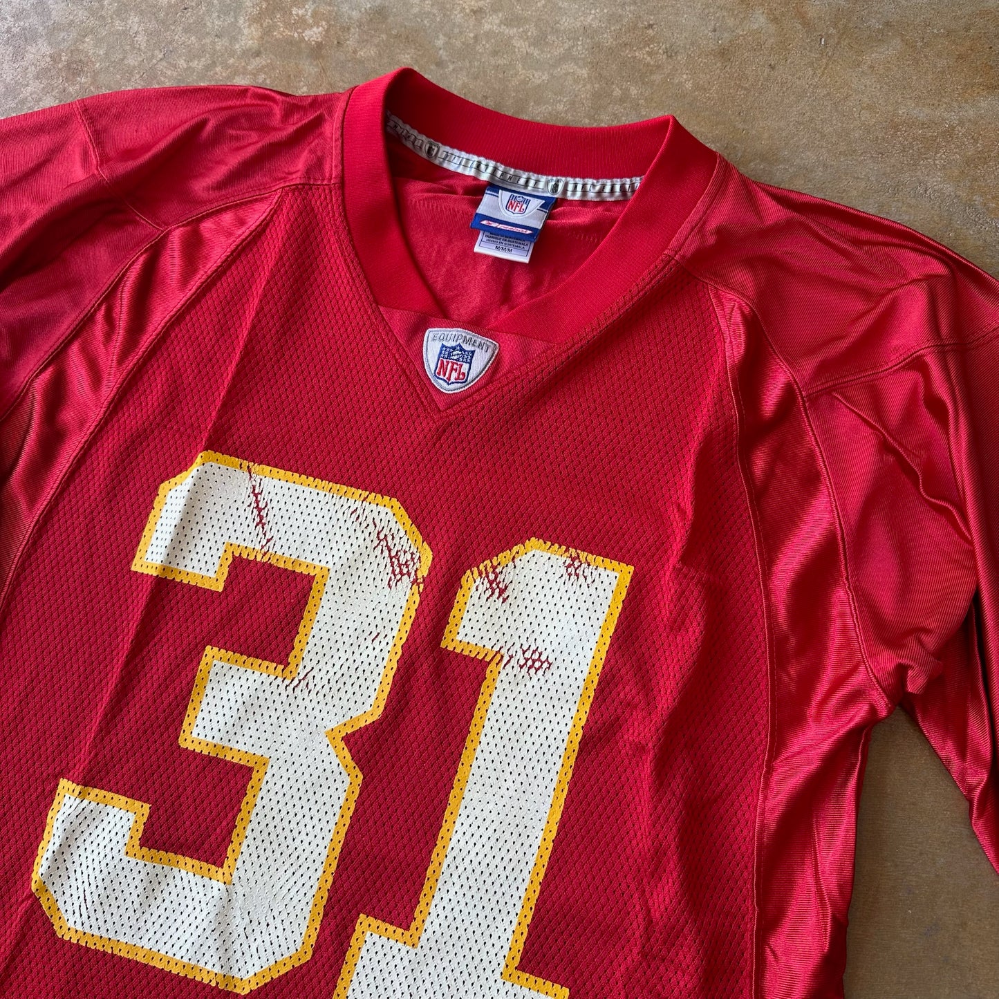 Kansas City Chiefs Priest Holmes Sewn Reebok Jersey 00's - M