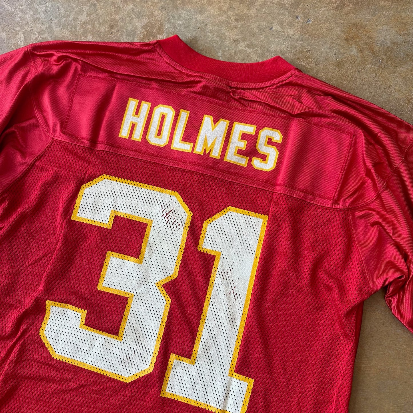 Kansas City Chiefs Priest Holmes Sewn Reebok Jersey 00's - M