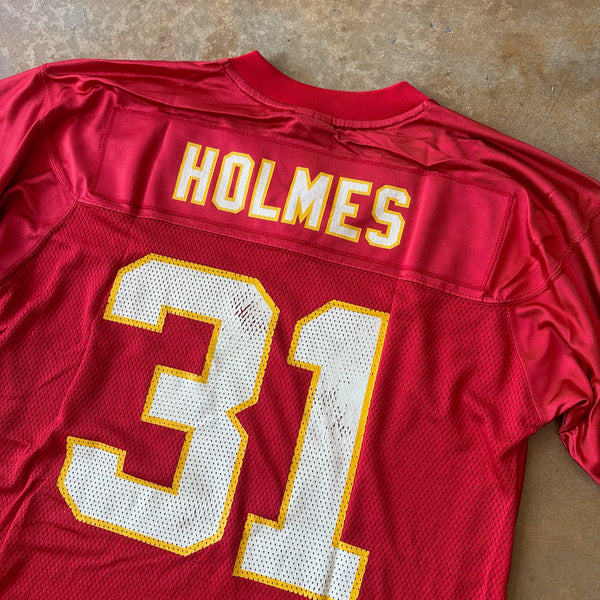 Kansas City Chiefs Priest Holmes Sewn Reebok Jersey 00's - M hover