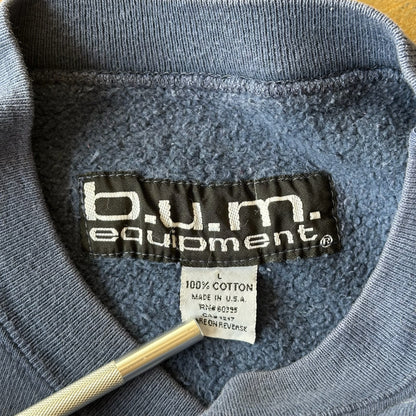 B.U.M Equipment Campus Blues College Shirt 90's - L