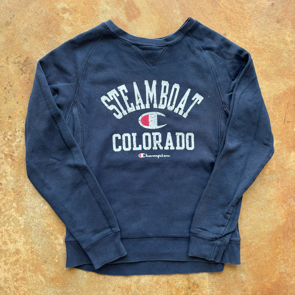 Champion Steamboat Colorado Reverse Weave Sweatshirt Pullover 00's - XS