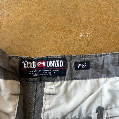 Ecko Unltd. Camo Cargo Shorts Skater Grunge 00's - 34