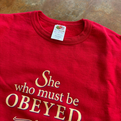 She Who Must Be Obeyed Womens Long Sleeve Shirt 00's - Womens L