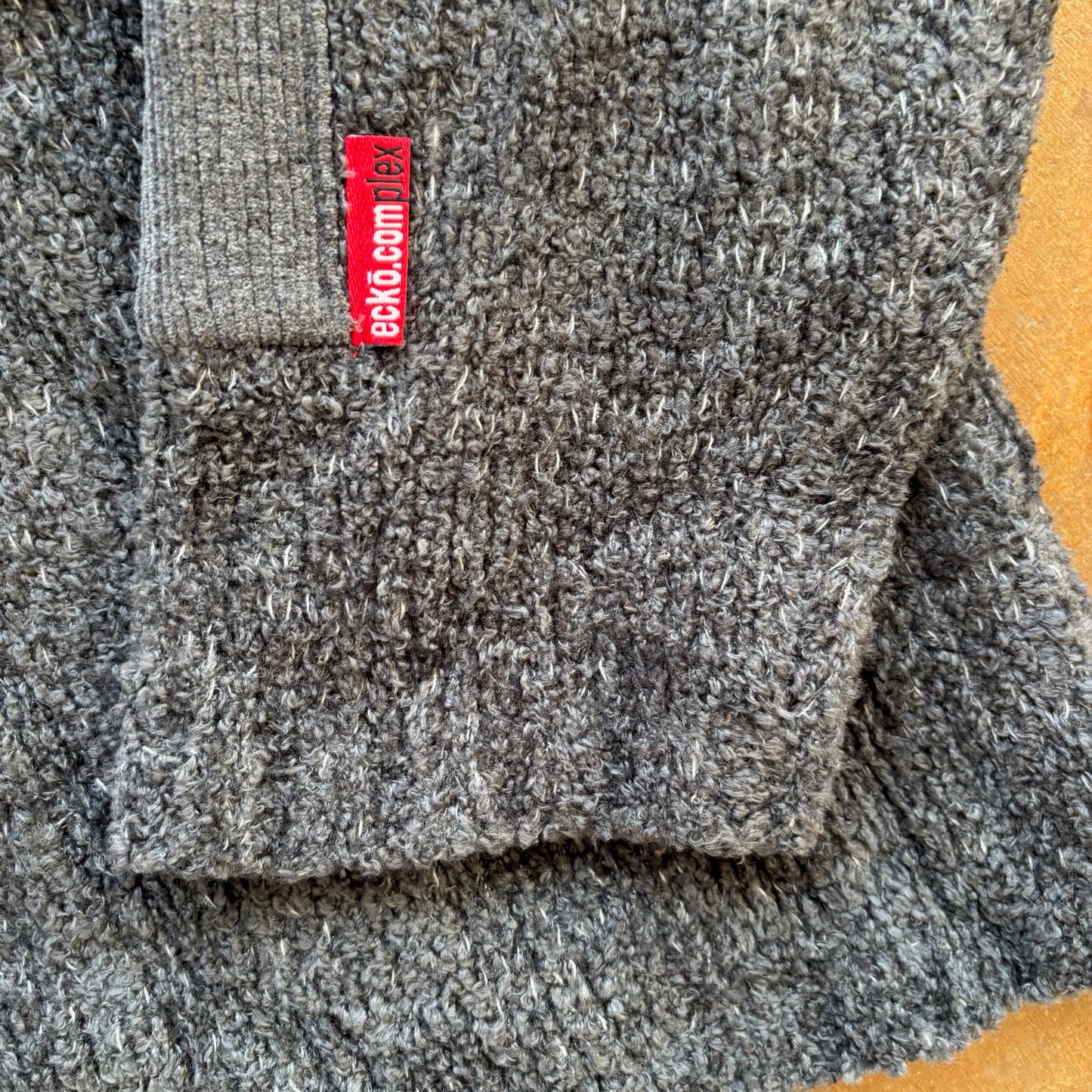 Ecko Ultd. Crisp Fleece Fuzzy Sweater Gray 90's - XL