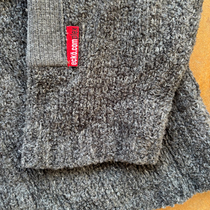 Ecko Ultd. Crisp Fleece Fuzzy Sweater Gray 90's - XL