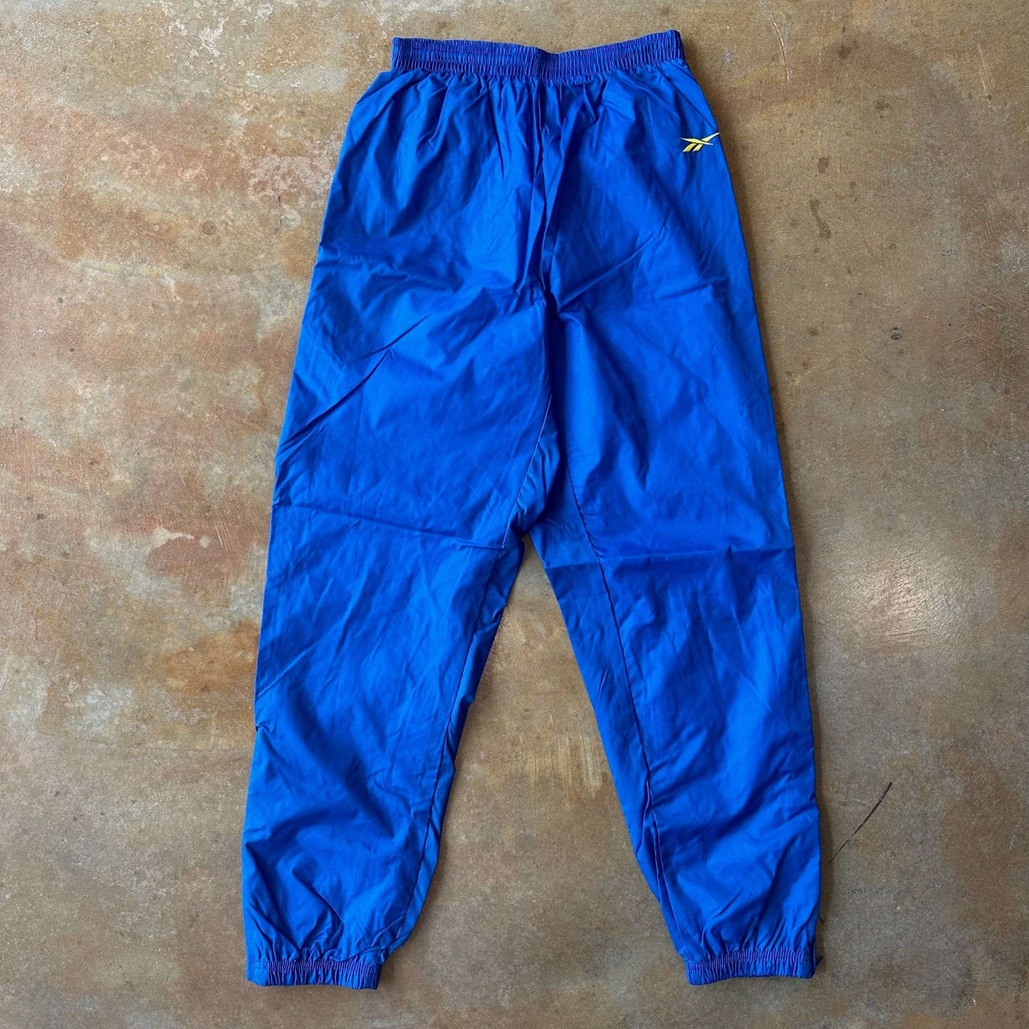 Reebok Blue Track Pants Cotton Lined 90's - M