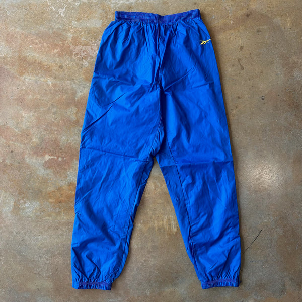 Reebok Blue Track Pants Cotton Lined 90's - M