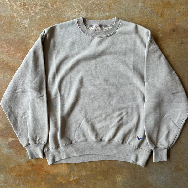 Jerzees Blank Sweatshirt Crewneck Cream 90's - XL