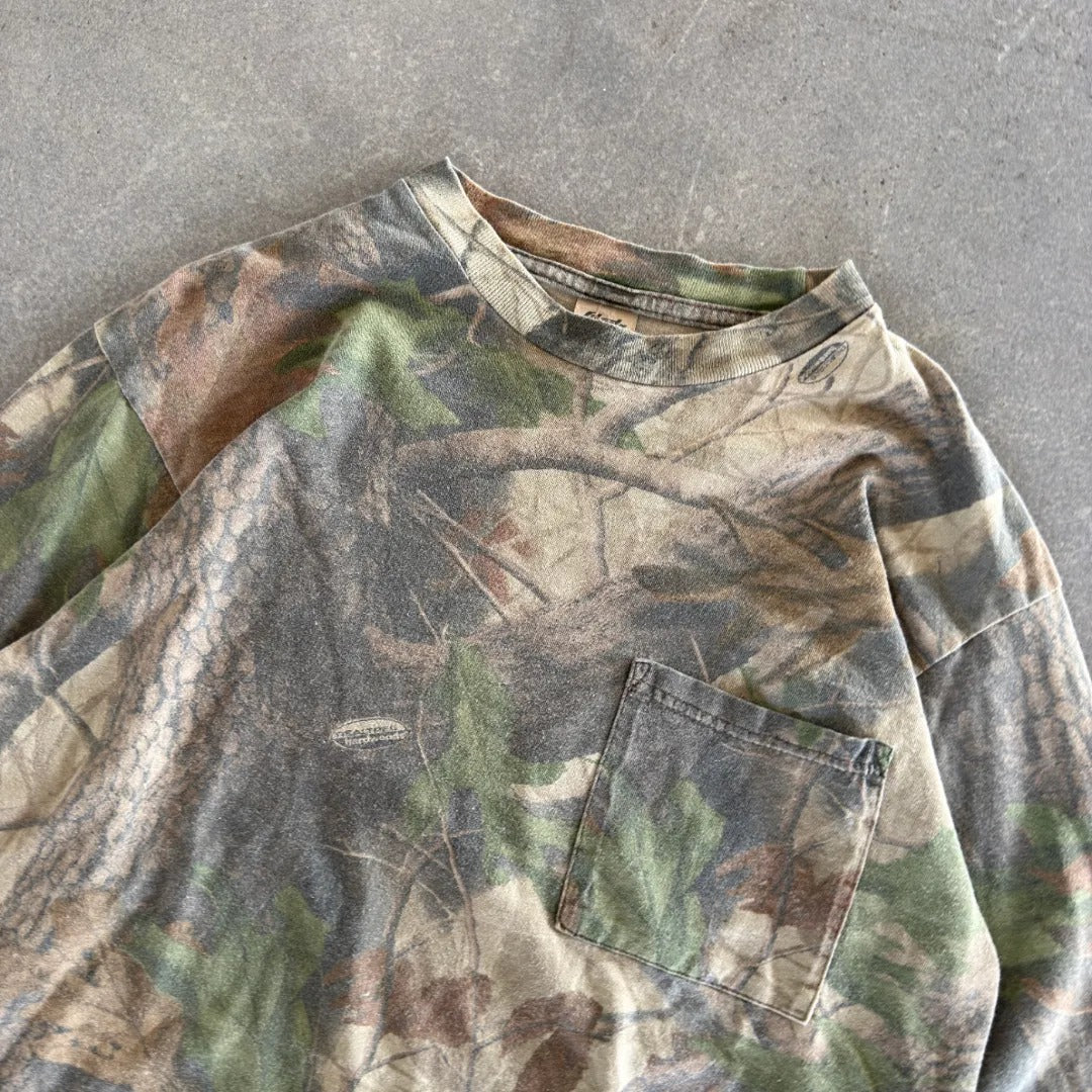 Faded Camo Long Sleeve Pocket Shirt 90's - M