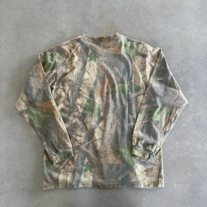 Faded Camo Long Sleeve Pocket Shirt 90's - M