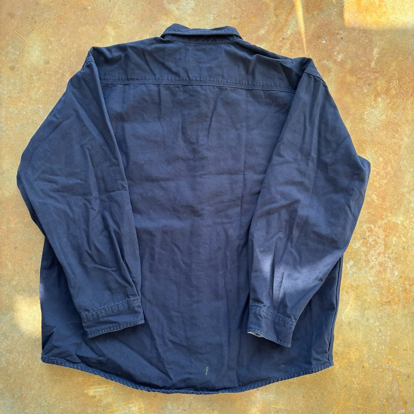 Carhartt Blanket Plaid Lined Canvas Snap Button Workwear Chore Jacket 00's - XL