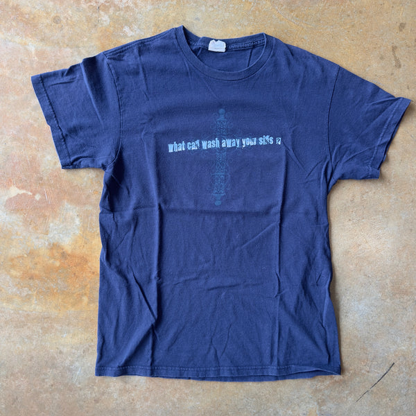 Christian Jesus Tee 'Nothing But the Blood' Shirt 90's - S