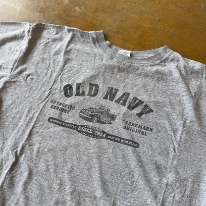 Old Navy Spellout Car Graphic Shirt 90's - 2XL