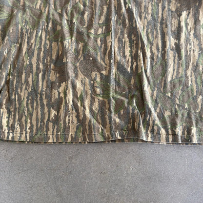 Camo Realtree Faded Lightweight Long Sleeve Pocket Shirt 80's - XL