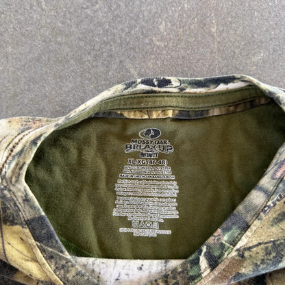 Mossy Oak Camo Breakup Infinity Pocket Shirt Long Sleeve 00's - XL