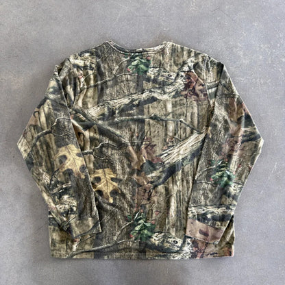 Mossy Oak Camo Breakup Infinity Pocket Shirt Long Sleeve 00's - XL