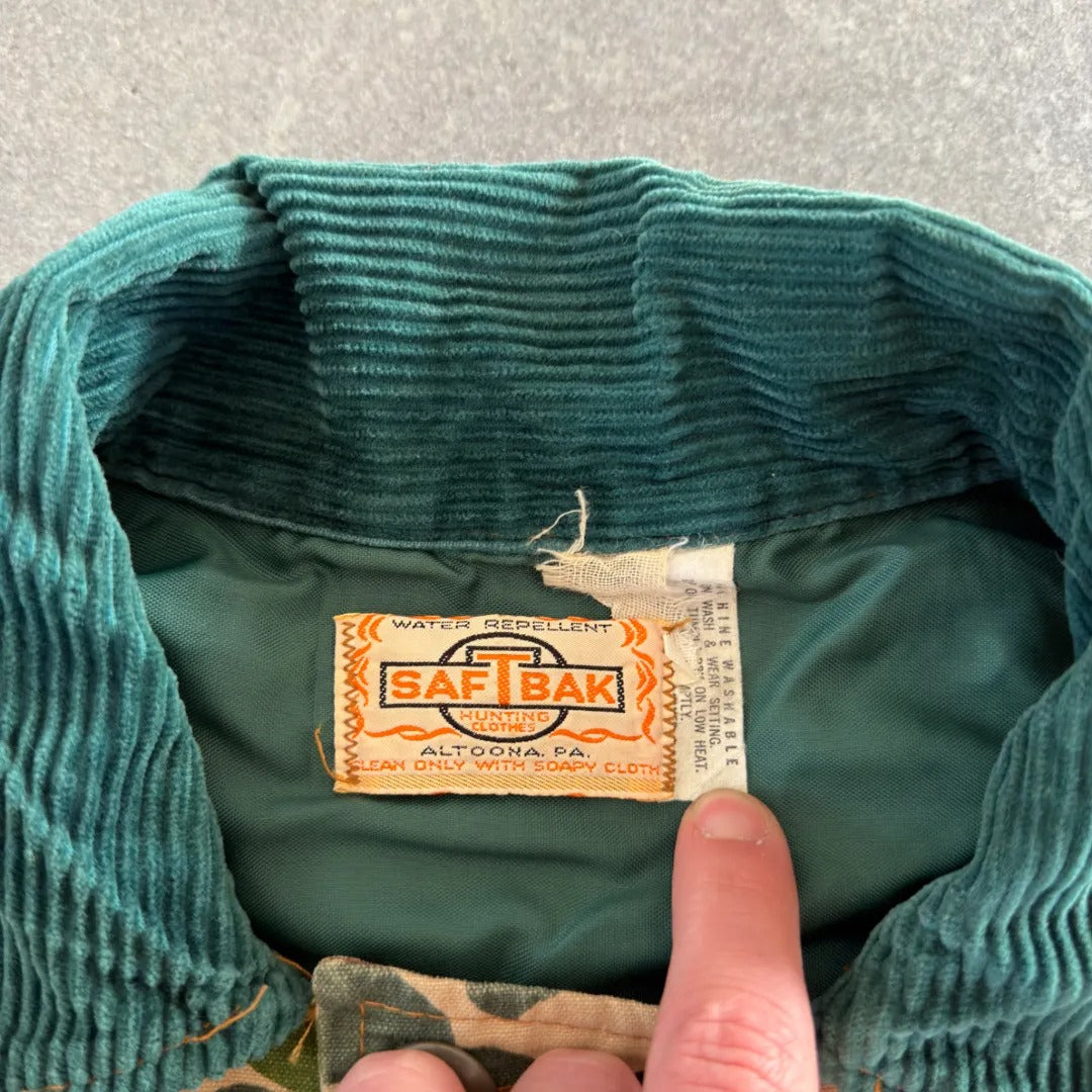 SafTBak Camo Frog Skin Duck Hunting Field Jacket 70's - 2XL