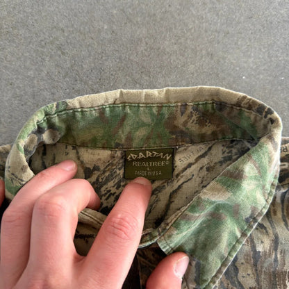 Spartan Realtree Faded Camo Button Up Shirt 90's - L