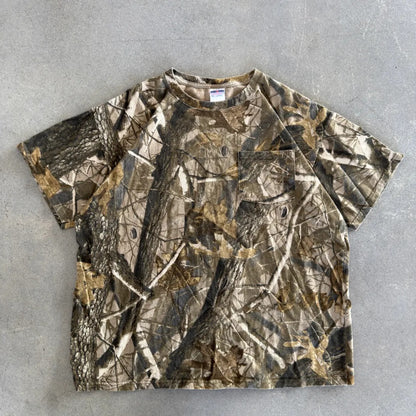 Jerzees Outdoor Realtree Camo Pocket Tee Shirt 00's - XL