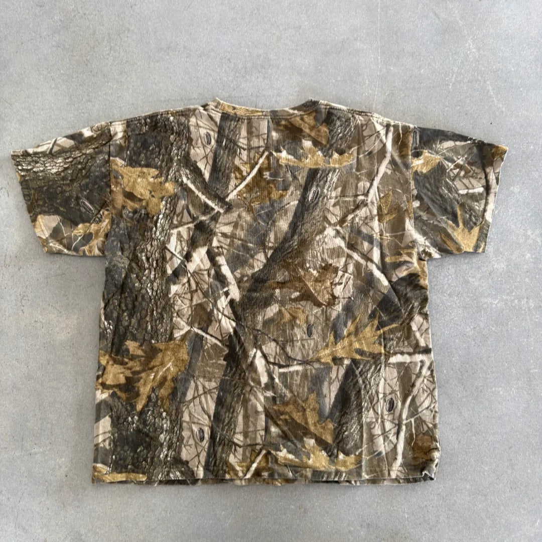 Jerzees Outdoor Realtree Camo Pocket Tee Shirt 00's - XL