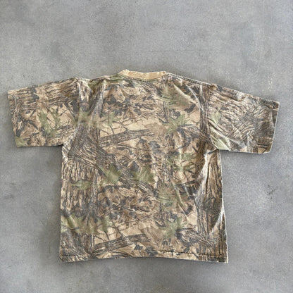 Camo Faded Single Stitch Realtree Duxbak Pocket Shirt 90's - L