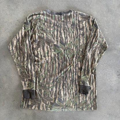 Spartan Realtree Camo Single Stitch Pocket Tee Shirt 80's - S