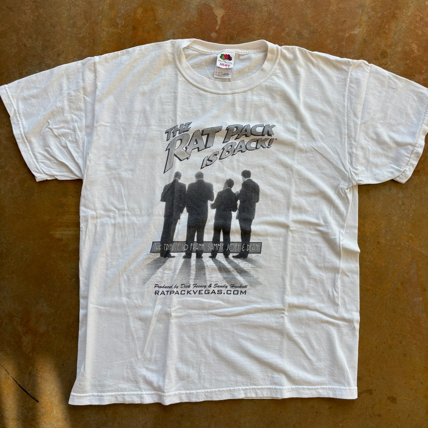 The Rat Pack is Back Band Graphic Shirt Vegas Frank Sinatra 90's - L