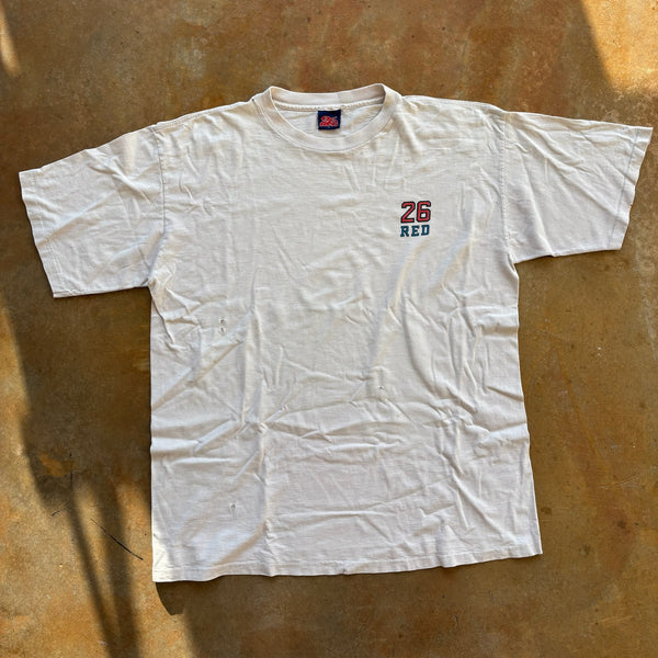 RARE 26 Red Skater Skateboard Wolf Shaken' & Baken Basketball Graphic Shirt 90's - XL