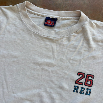 RARE 26 Red Skater Skateboard Wolf Shaken' & Baken Basketball Graphic Shirt 90's - XL