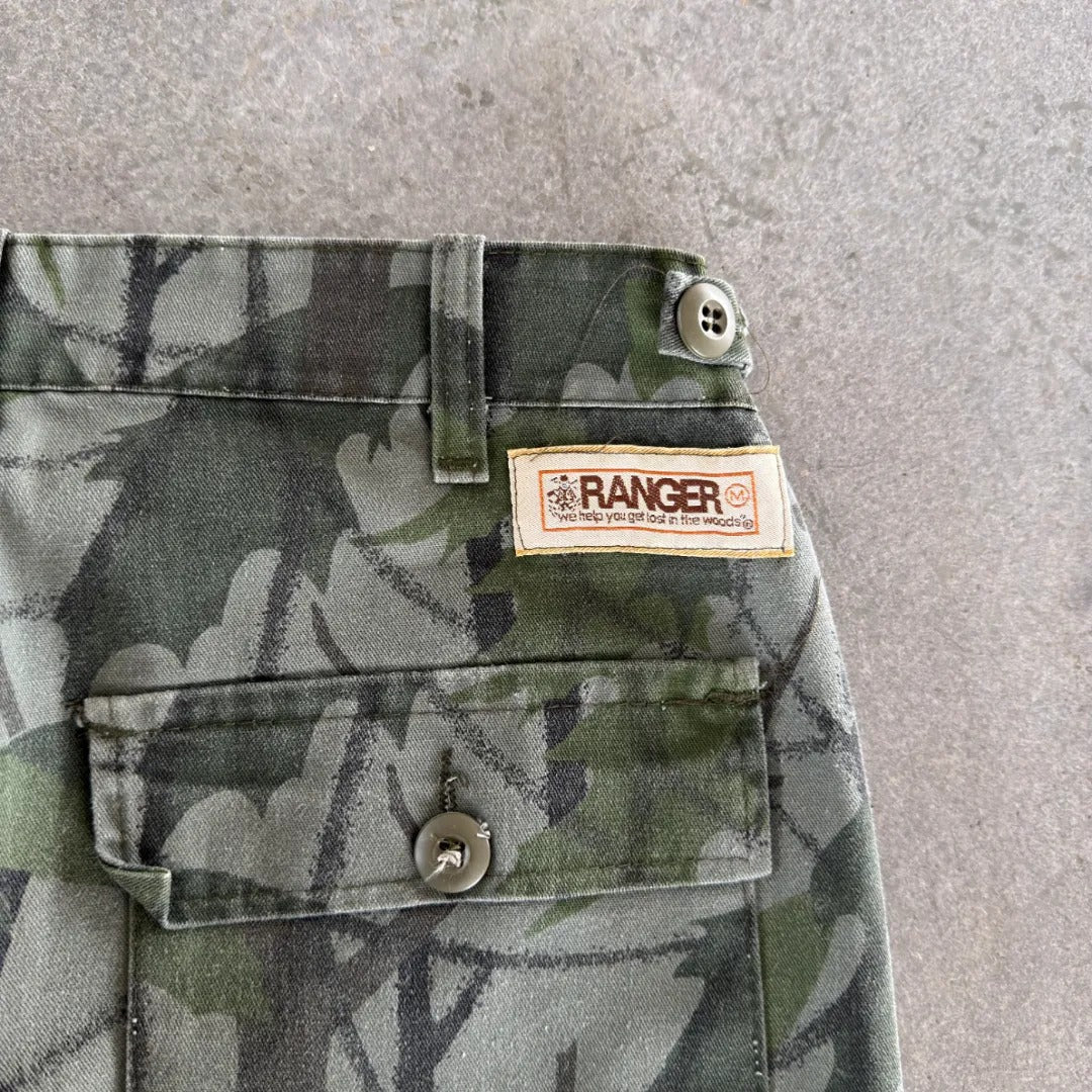 Ranger Woodland Camo Pants Baggy 80's - M