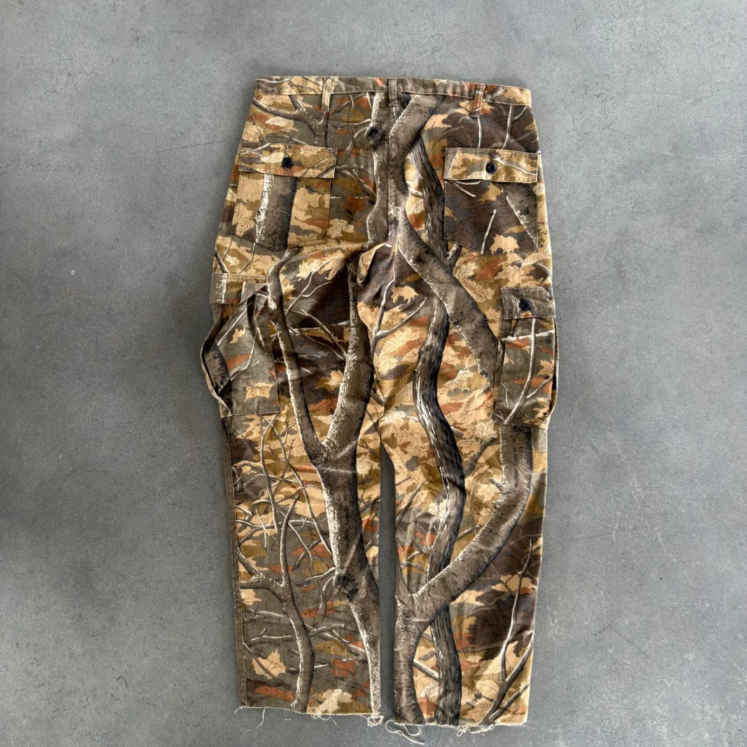 Skyline Camo Inc Distressed Cargo Pants 90's - XL
