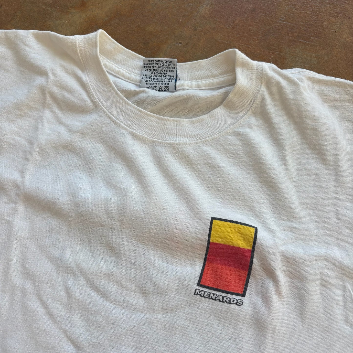 Nascar Indy 500 Team Menard Racing Graphic Double Sided Shirt 90's - XL